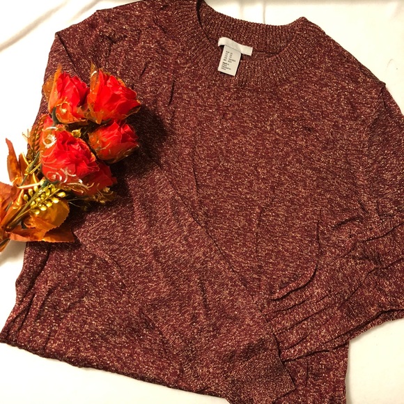 ❤️Shimmery Red Sweater - Picture 1 of 1